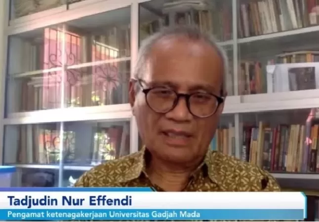Prof Tadjudin dalam diskusi dengan Forum Merdeka Barat (FMB) 9 di Jakarta, Selasa (22/5/2023 )(tangkapan zoom KR Rini Suryati)