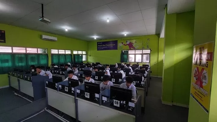 Suasana pelaksanaan ASPD SMP di SMPN 12 Yogyakarta (Foto: Istimewa)
