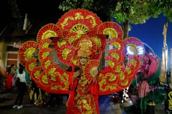 Suasana Semarang Night Carnival 2023 di Kota Lama Semarang. (Foto: Chandra AN)