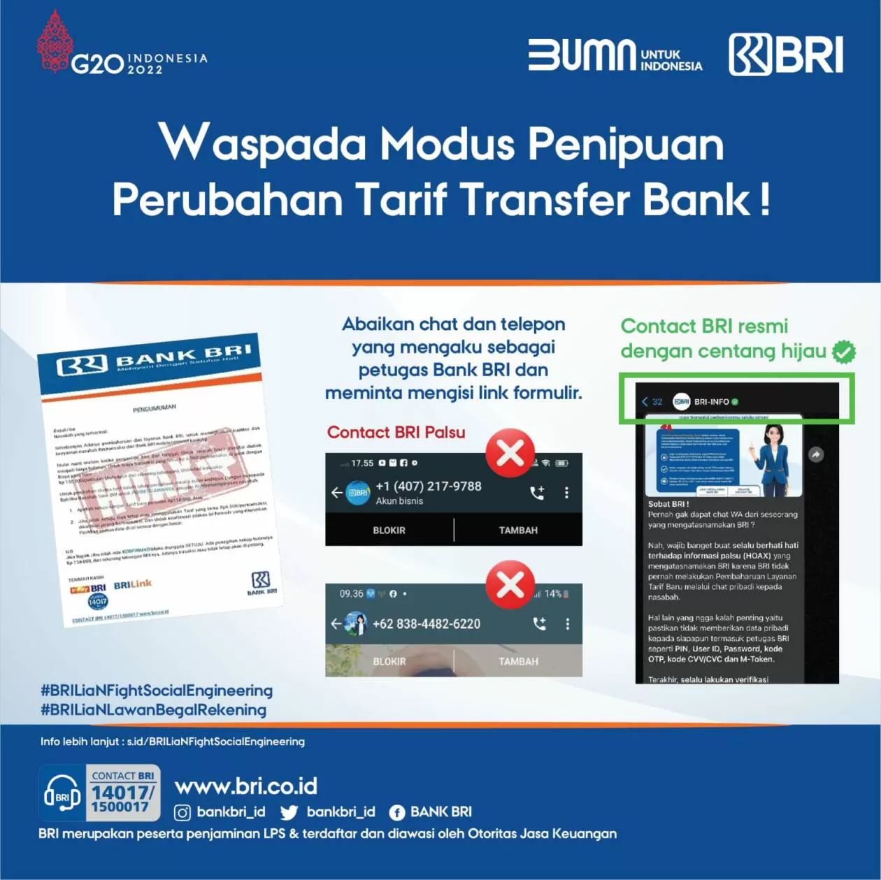 Hoax Kenaikan Tarif Transaksi BRI, Nasabah Bank Diimbau Waspada ...