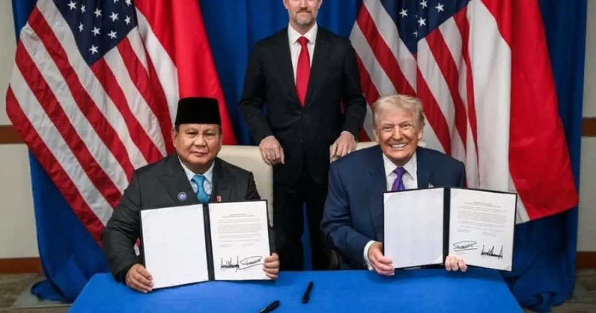 Prabowo–Trump Teken Perjanjian Dagang Timbal Balik, Tarif Impor Indonesia ke AS Turun Jadi 19%