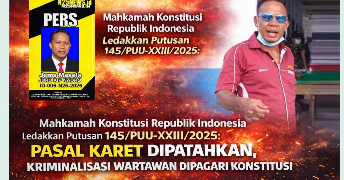 Pasal Karet Dipatahkan, Kriminalisasi Wartawan Dipagari MK RI