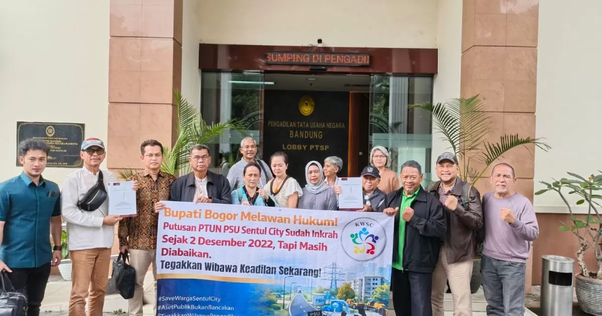 Putusan PSU Tak Kunjung Dilaksanakan, Warga Sentul City Minta PTUN Bandung Eksekusi