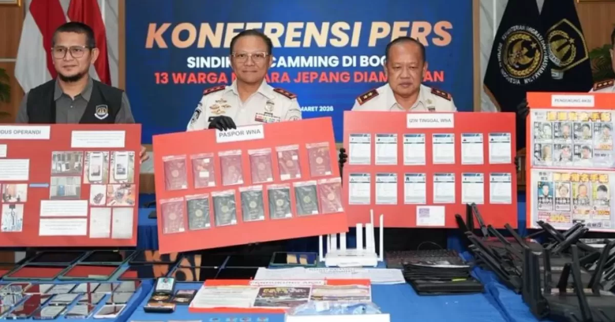 Menyamar Jadi Polisi Jepang, 13 WNA Ditangkap Imigrasi di Bogor
