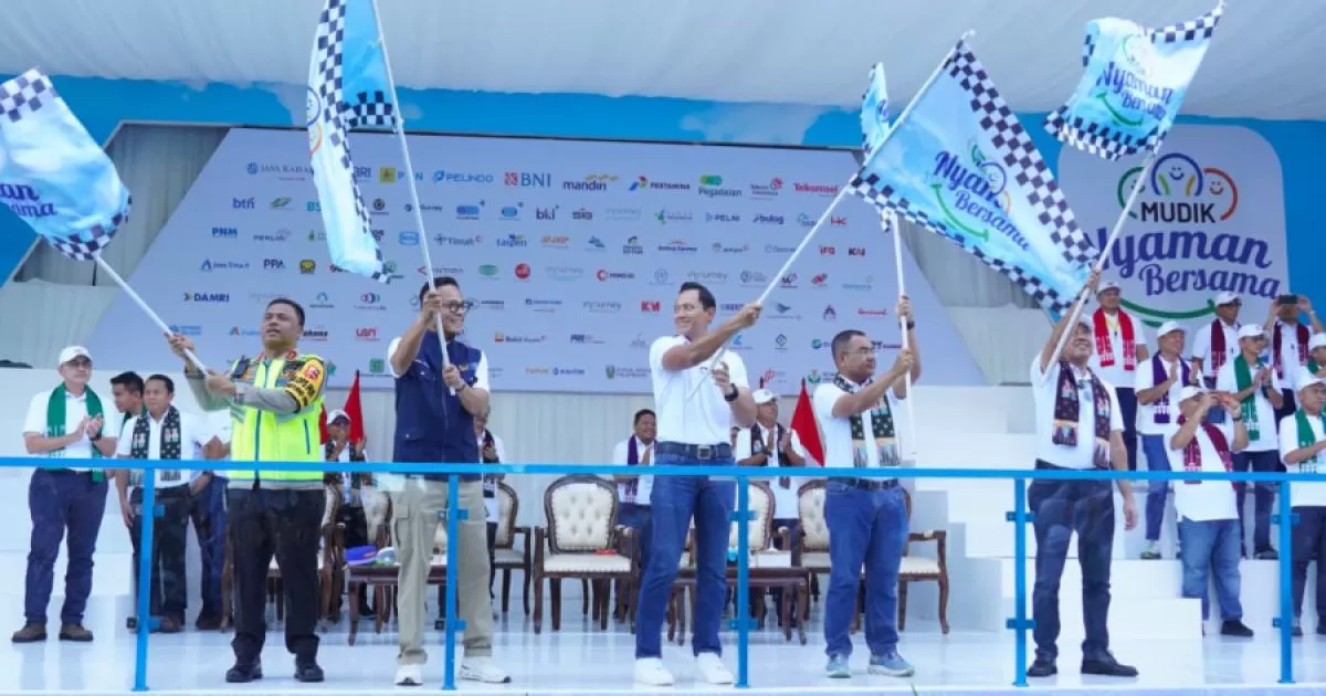 AHY Berangkatkan 3.300 Pemudik dengan 66 Bus dalam Program Mudik Gratis BUMN 2026