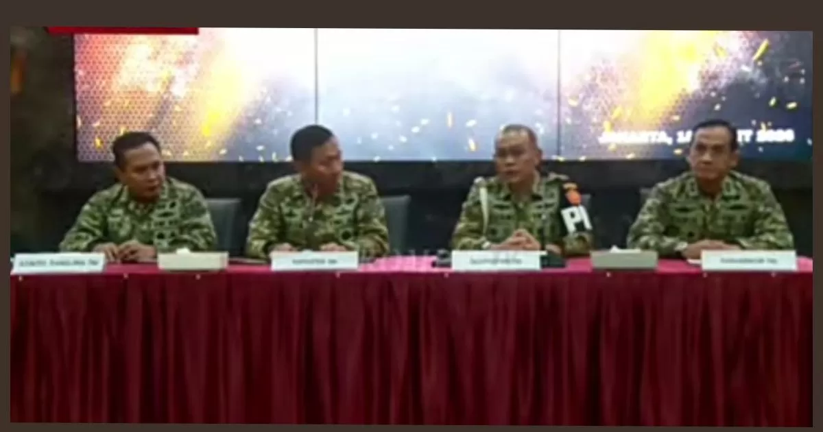 Empat Anggota TNI Diamankan Terkait Dugaan Penyiraman Air Keras Aktivis KontraS