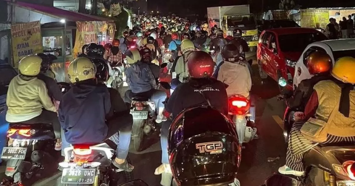 Arus Mudik Puncak Didominasi Pemotor Lokal, 85 Persen Menuju Jabar Selatan