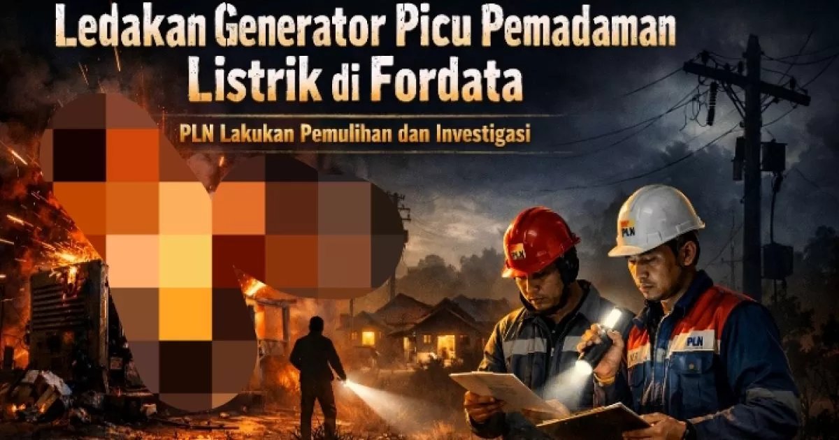 Ledakan Generator Picu Pemadaman Listrik di Fordata, PLN Lakukan Pemulihan dan Investigasi