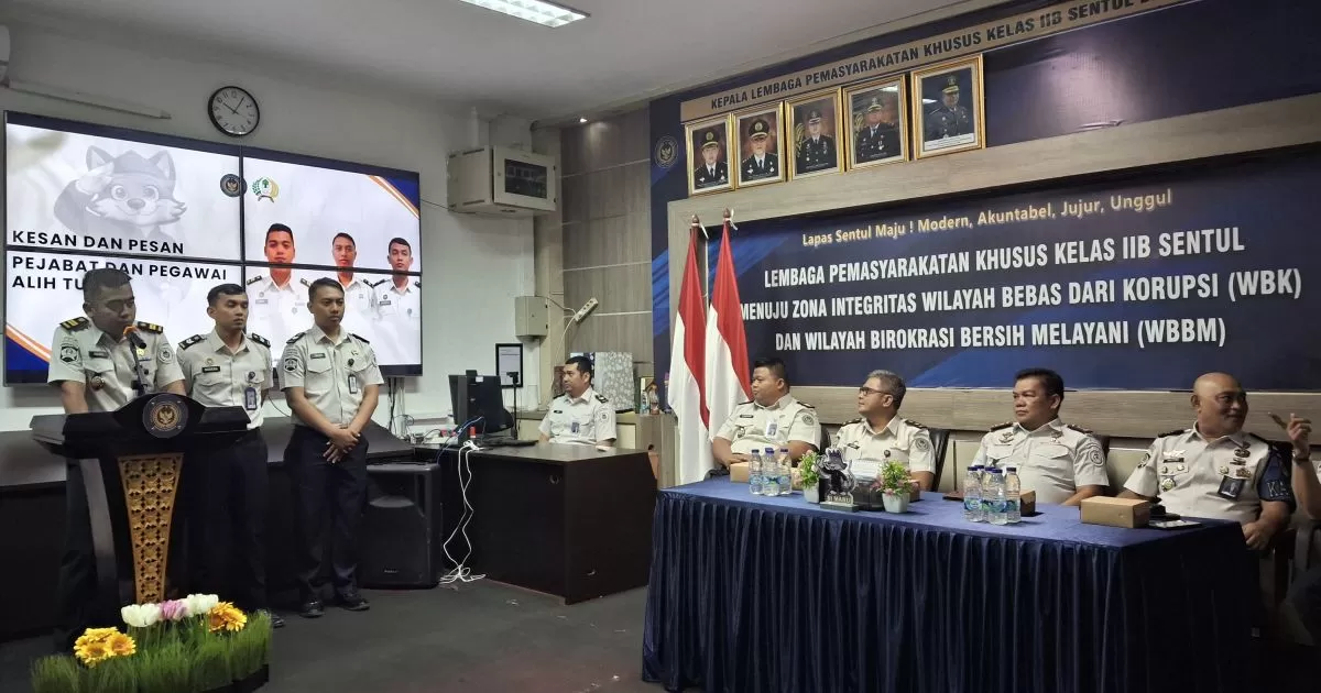Lapas Khusus Kelas IIB Sentul Gelar Pisah Sambut, Perkuat Soliditas dan Kinerja Organisasi