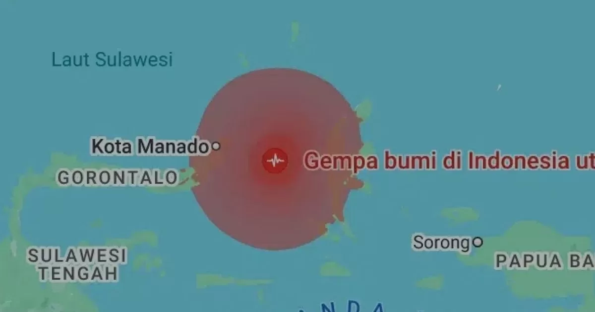 Gempa M7,6 Guncang Bitung, Tujuh Wilayah Siaga Tsunami