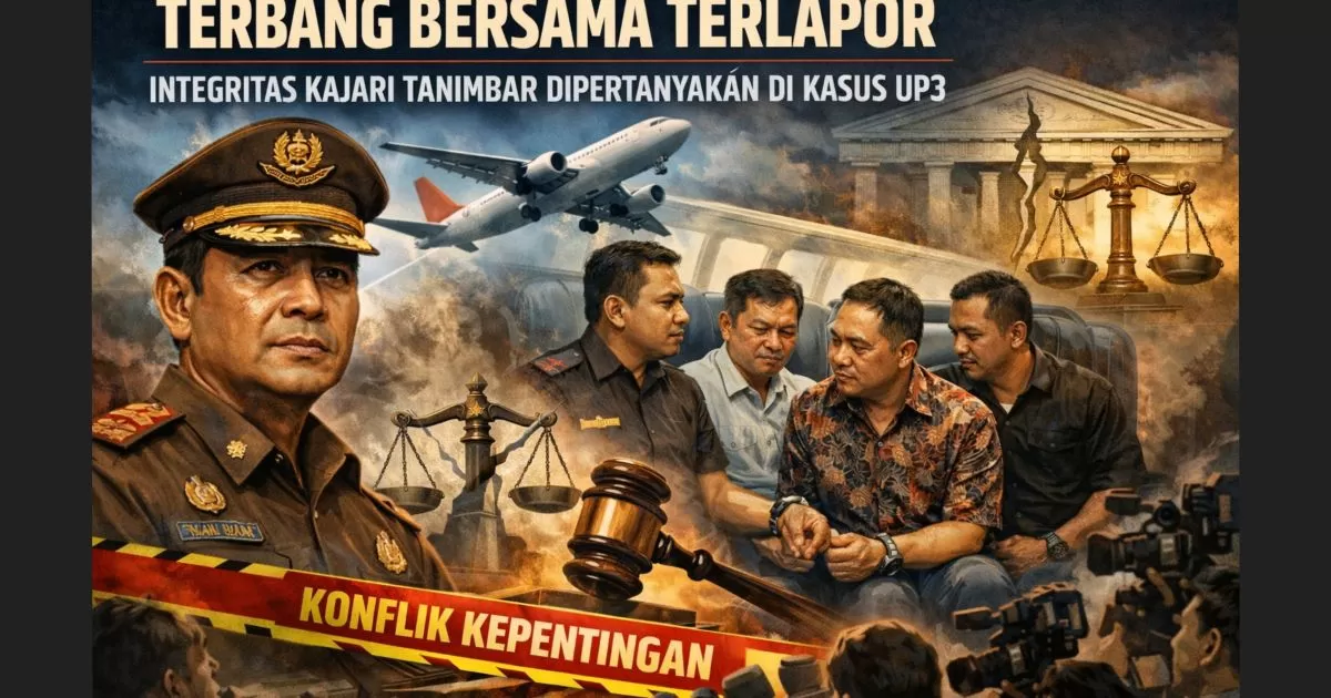 Terbang Bersama Terlapor, Integritas Kajari Tanimbar Dipertanyakan di Kasus UP3.
