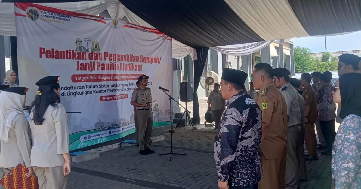 BPN Bogor II Lantik Panitia PTSL Bogor Timur, Target 9.000 Bidang Tanah Rampung 2026