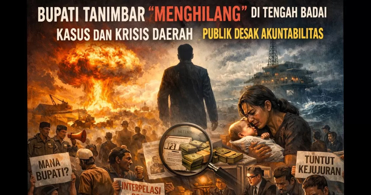 Bupati Tanimbar “Menghilang” di Tengah Badai Kasus dan Krisis Daerah, Publik Desak Akuntabilitas