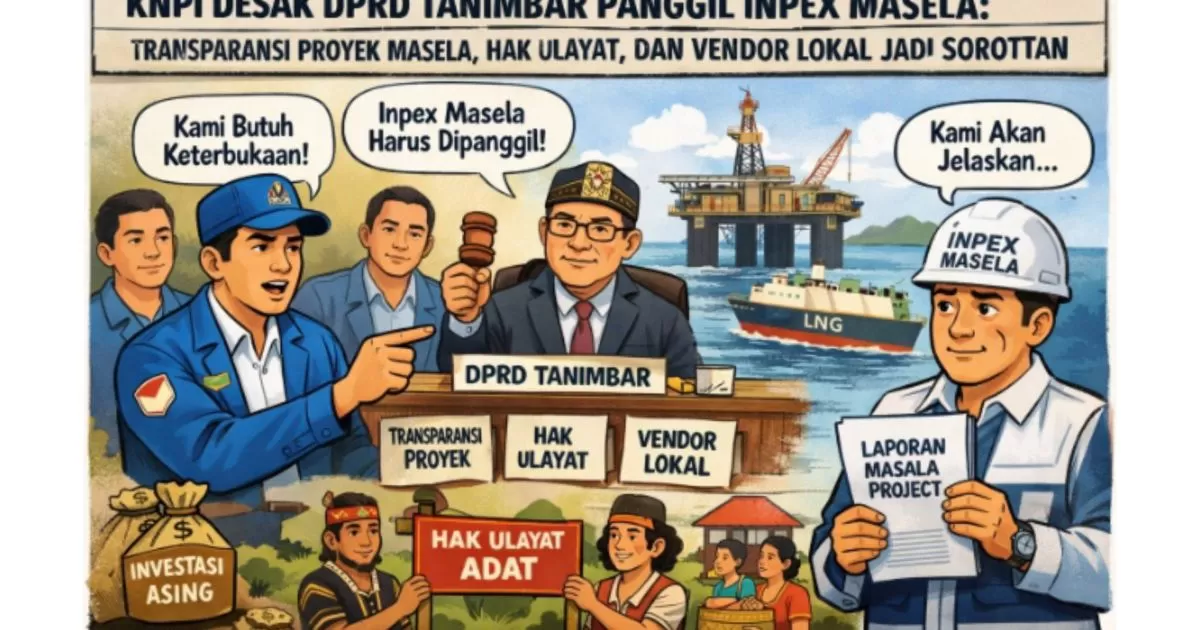 KNPI Desak DPRD Tanimbar Panggil Inpex, Transparansi Proyek Masela hingga Hak Ulayat & Vendor Lokal