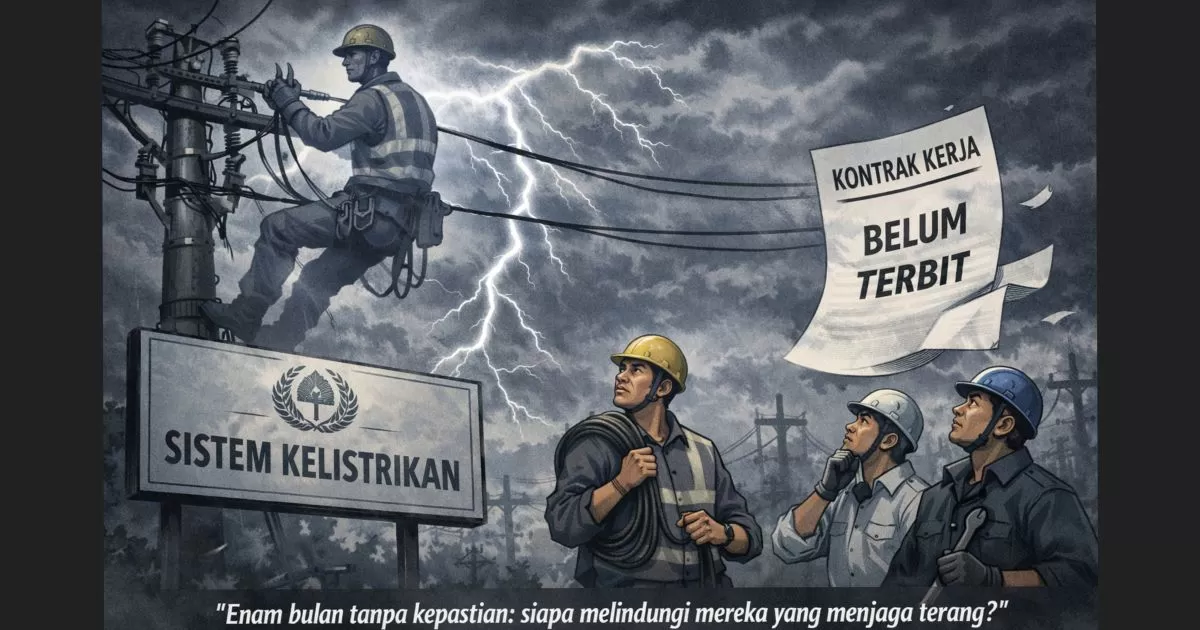 Enam Bulan Tanpa Kontrak, Pekerja "Bayangan" di PLN Saumlaki Dipertaruhkan di Tengah Risiko Kecelakaan