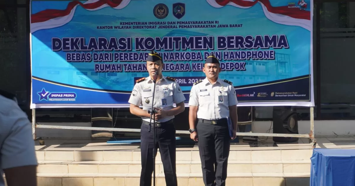 Rutan Kelas I Depok Deklarasikan Zero Halinar, Tegaskan Komitmen Bebas Narkoba dan HP