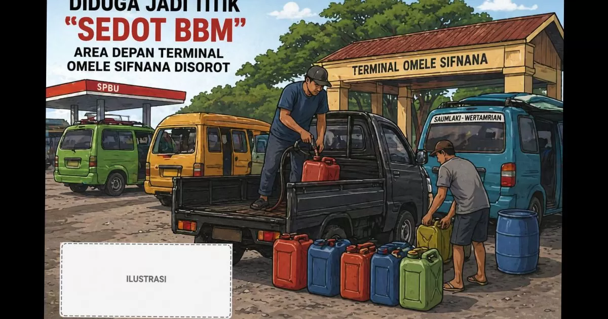 Diduga Jadi Titik "Sedot BBM", Area Depan Terminal Omele Sifnana Disorot