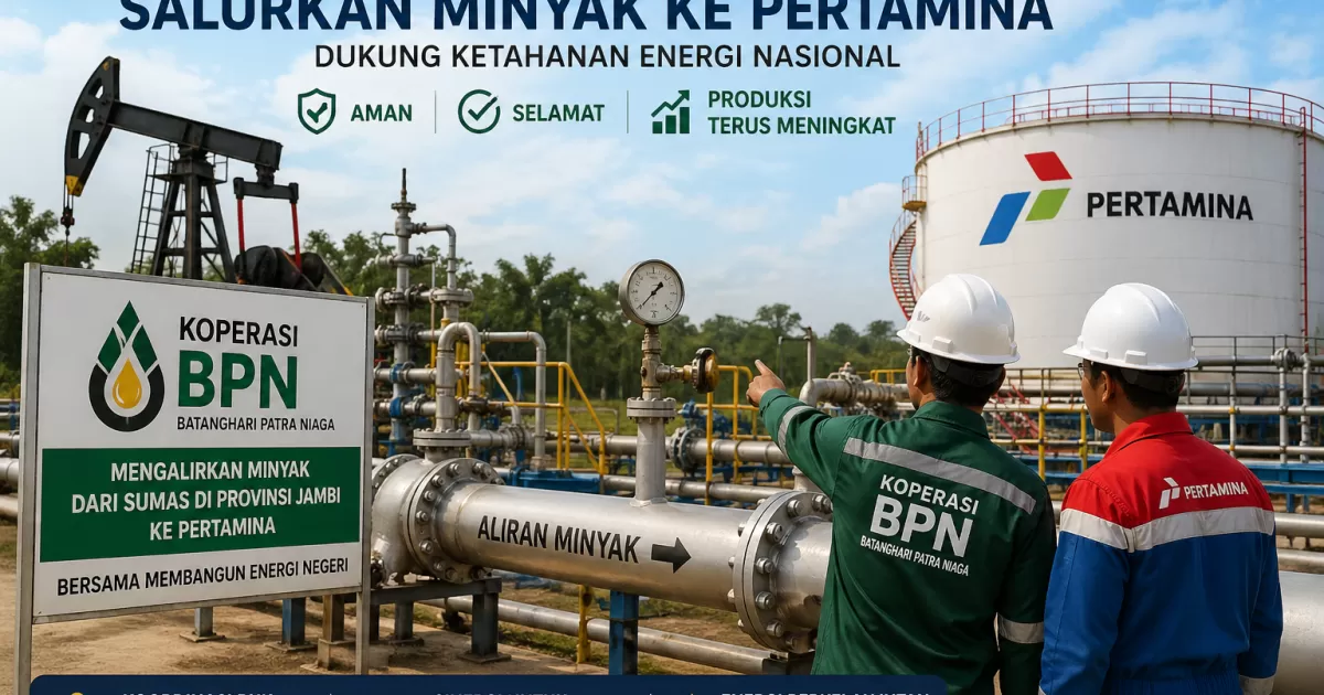 Koperasi BPN Jambi Berhasil Salurkan Minyak ke Pertamina, SKK Migas Apresiasi