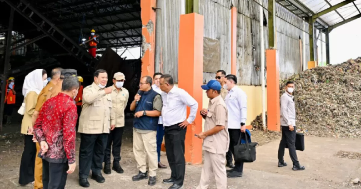 Presiden Prabowo Subianto Tinjau TPST Banyumas, Dorong Model Pengelolaan Sampah Berbasis Ekonomi Sirkular