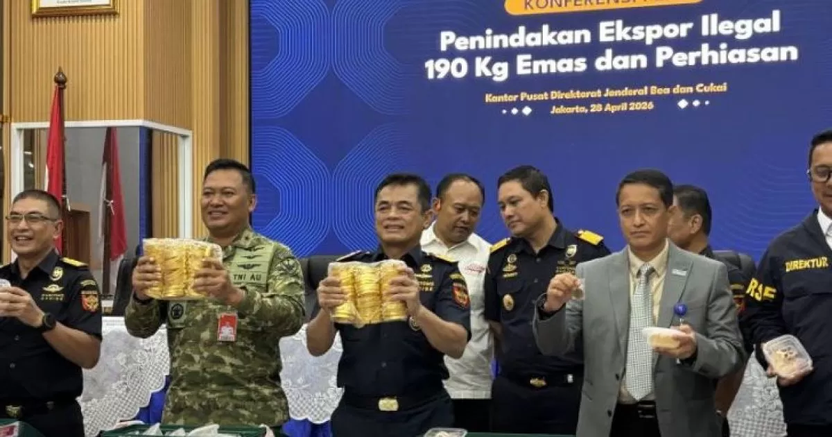 Bea Cukai Gagalkan Ekspor Ilegal 190 Kg Emas di Halim, Kerugian Negara Rp 41,19 Miliar Berhasil Dicegah