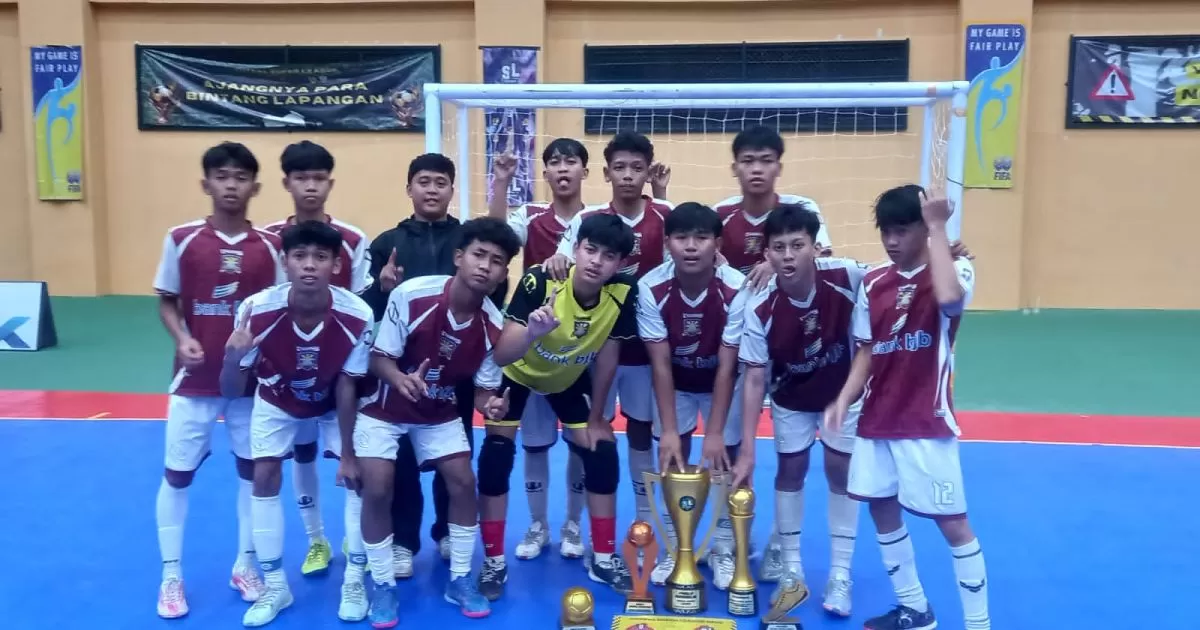 SMK Saradan Tajurhalang Juara Satria Futsal Super League Pelajar I 2026, Menang Dramatis 4-3