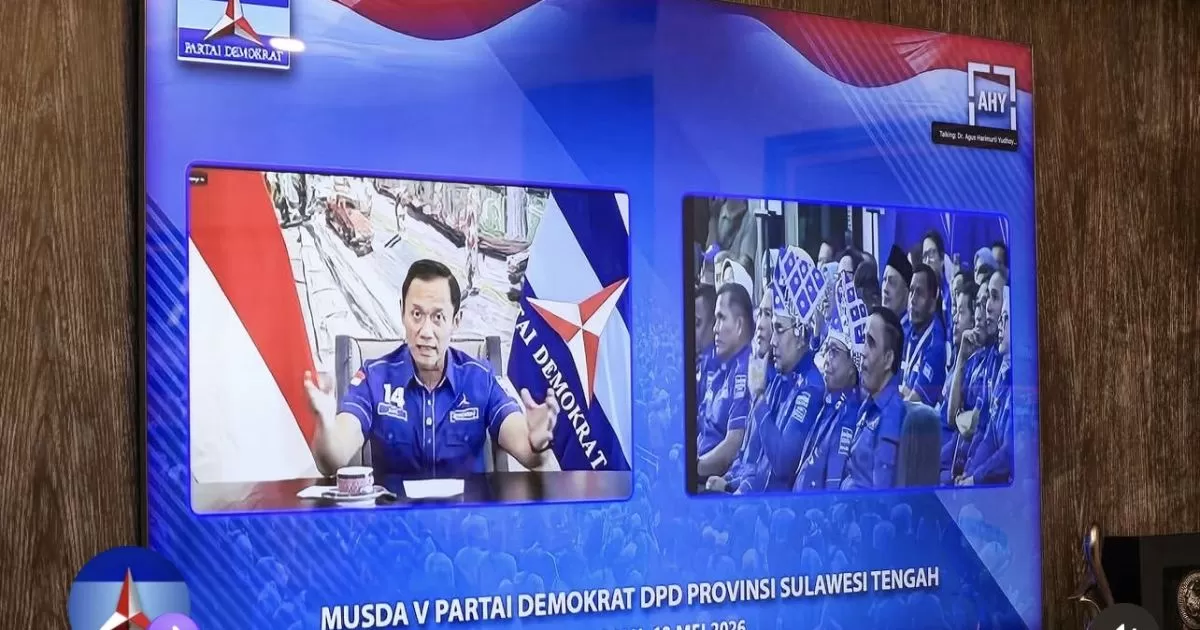 AHY Tekankan Soliditas Kader di Musda V Partai Demokrat Sulawesi Tengah
