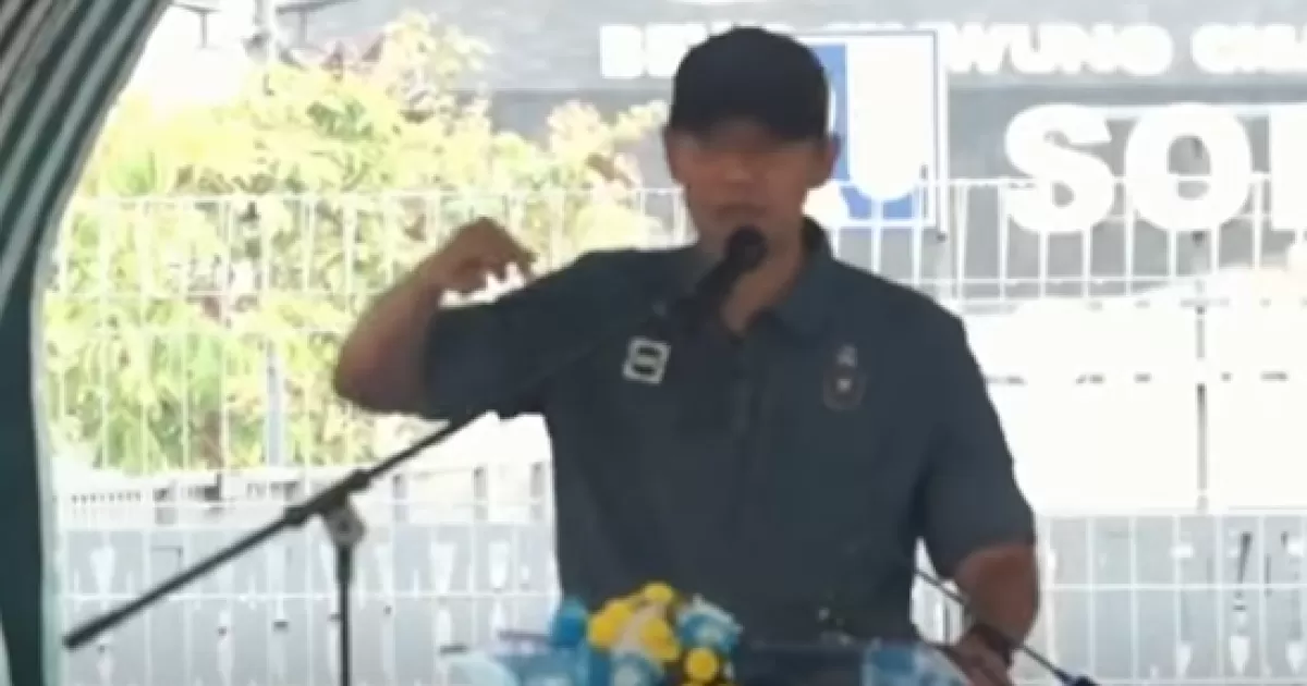 AHY Tegur Kepala Balai Ciliwung Saat Pidato di Acara Bakti Sungai Nusantara