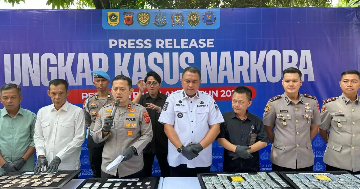 Polres Bogor Ungkap 113 Kasus Narkotika dan OKT Selama 2026, Barang Bukti Capai Rp3 Miliar