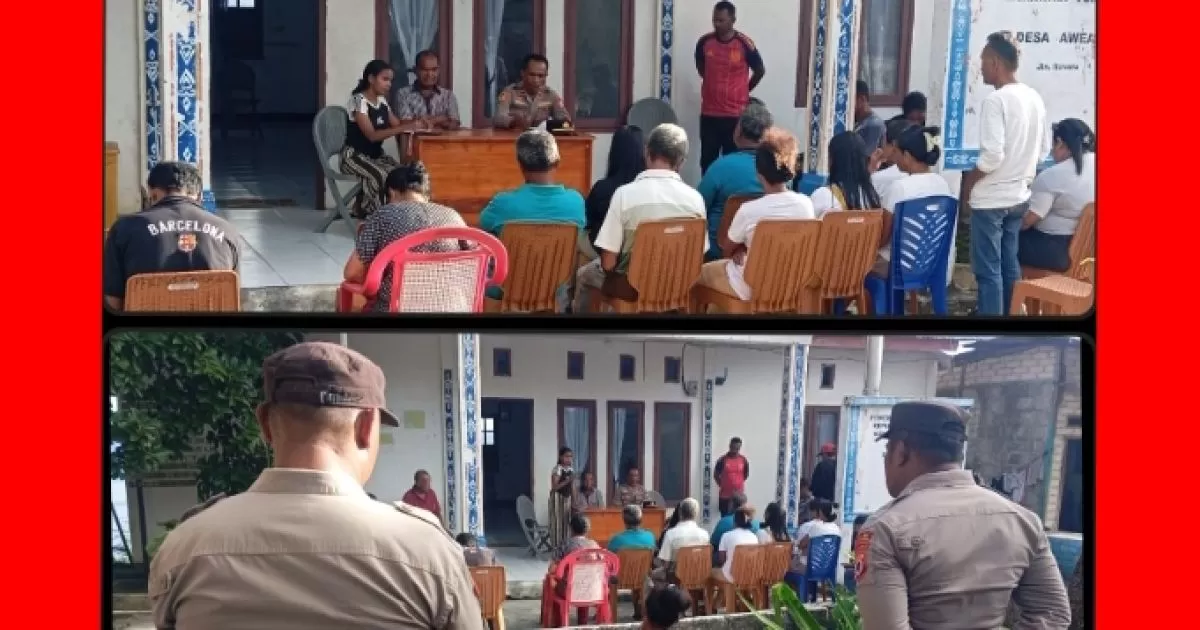 Polsek Fordata Gelar Cooling System di Awear, Dorong Perdamaian Berbasis Hukum dan Adat