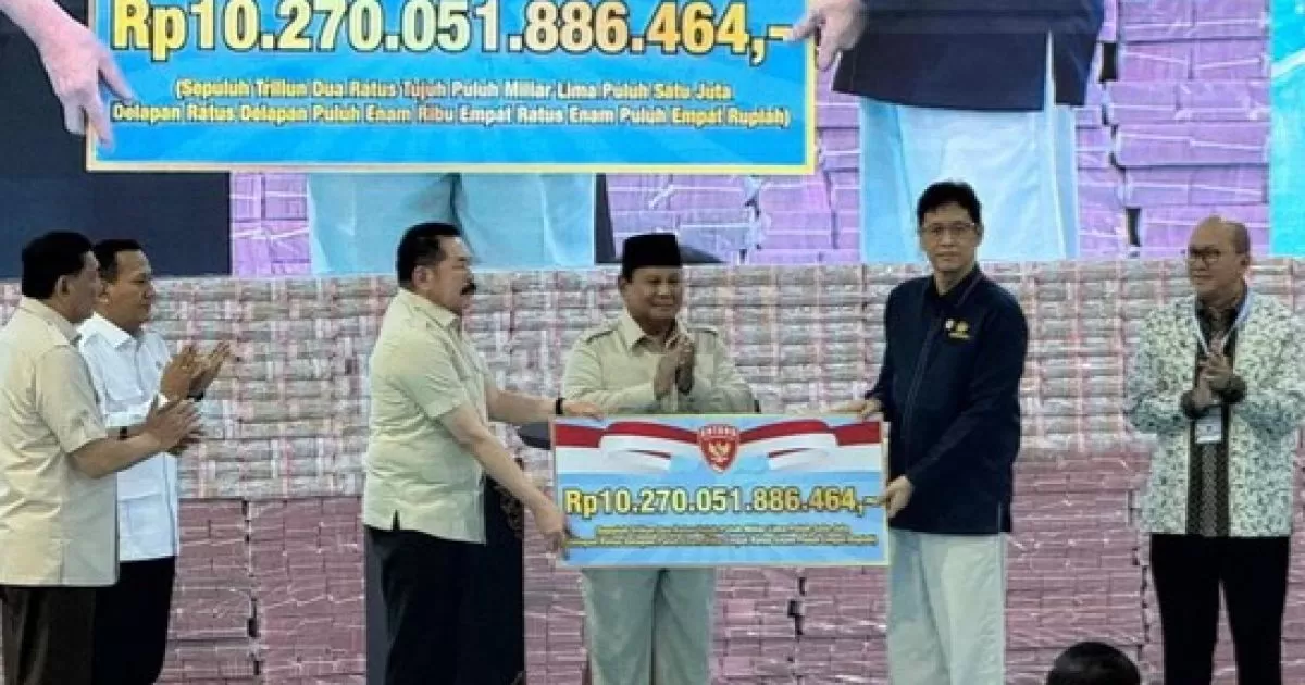 Kejagung Serahkan Rp 10,2 Triliun dan 2,3 Juta Ha Lahan ke Kemenkeu