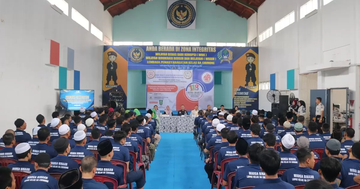 Lapas Cibinong Gandeng IDI Kabupaten Bogor Gelar Edukasi TB dan NAPZA bagi Warga Binaan