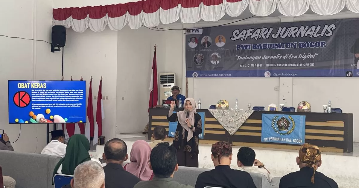BNN Kabupaten Bogor Sosialisasikan Bahaya Narkoba dalam Safari Jurnalis PWI Kabupaten Bogor 2026
