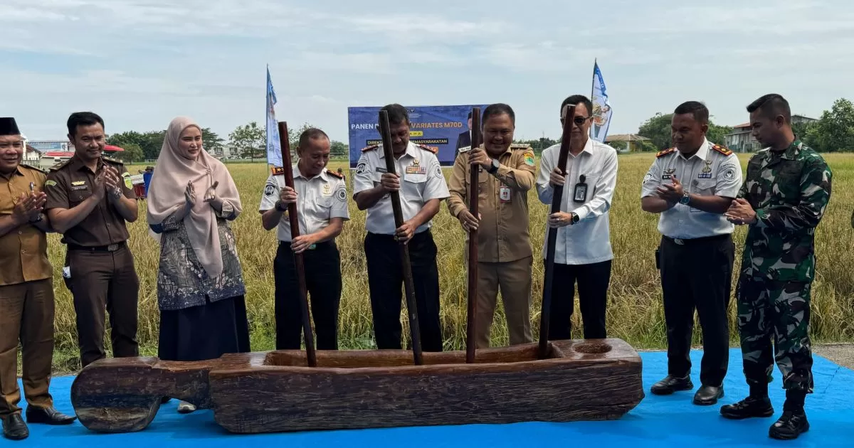 Kepala Rutan Depok Hadiri Panen Raya dan Pengembangan Ketahanan Pangan di Lapas Karawang