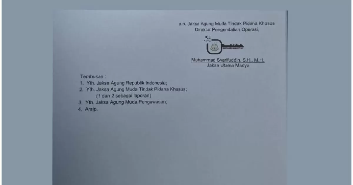 Gedung Bundar Tindaklanjuti Dugaan Korupsi UP3 Tanimbar, Publik Soroti Transparansi Penanganan