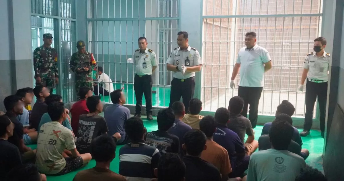 Rutan Kelas I Depok Gelar Sidak Kamar Hunian, Libatkan TNI dan Polri