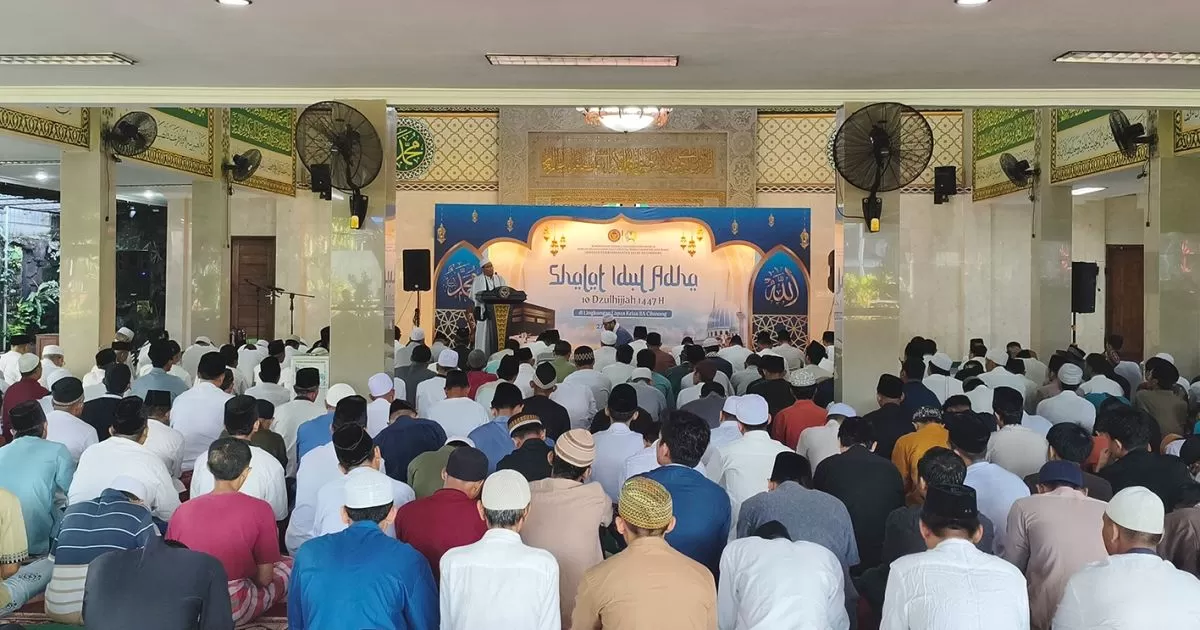 Khidmat dan Penuh Haru, Warga Binaan Lapas Cibinong Gelar Shalat Iduladha Bersama