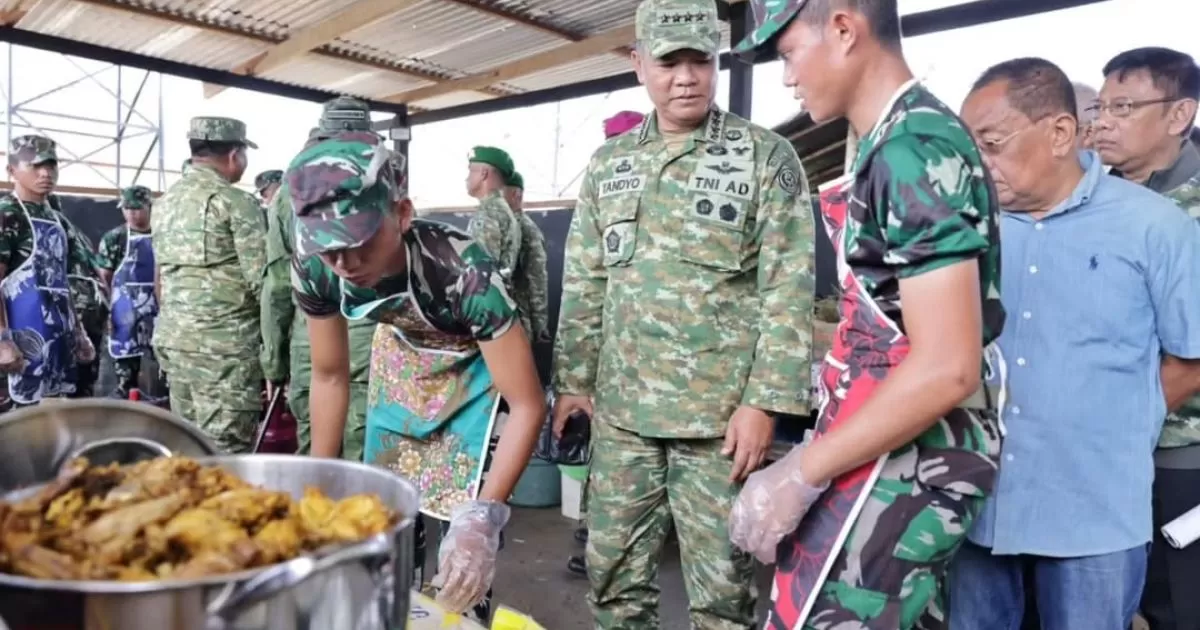 Wapang TNI Dampingi Menhan Kunjungi Yon TP 808/Mbaham Matta di Fakfak Papua Barat