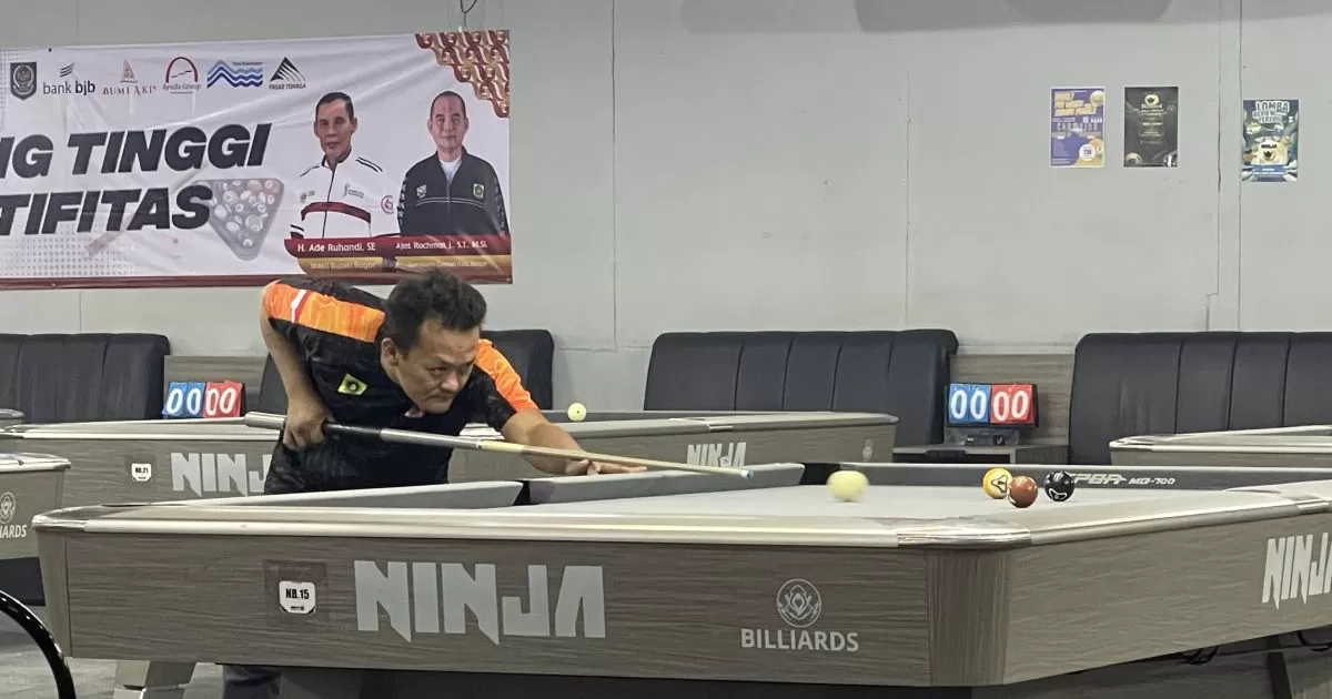 Kalahkan Bapenda, Kiki BPBD Kabupaten Bogor Jadi Juara Biliar HJB 2026