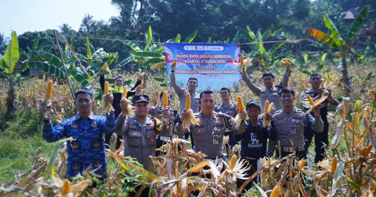 Sat Lantas Polres Bogor Dukung Panen Raya Jagung Serentak Kuartal II 2026, Perkuat Ketahanan Pangan Nasional
