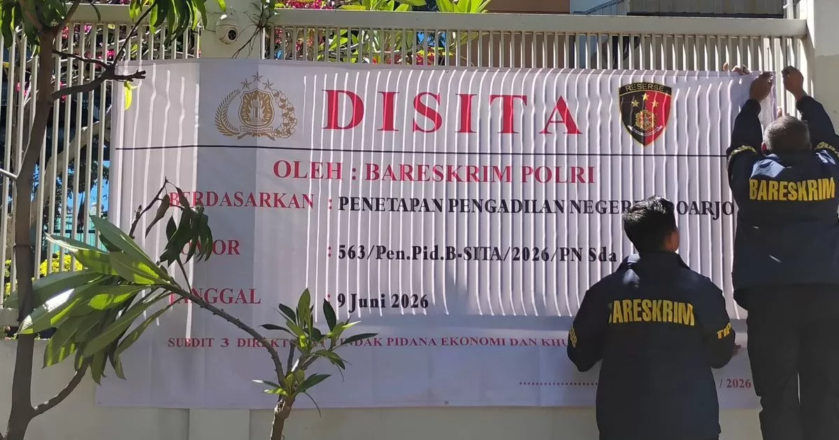 Bareskrim Polri Sita Pabrik Pemurnian Emas PT SJU di Sidoarjo, Dua Direktur Jadi Tersangka