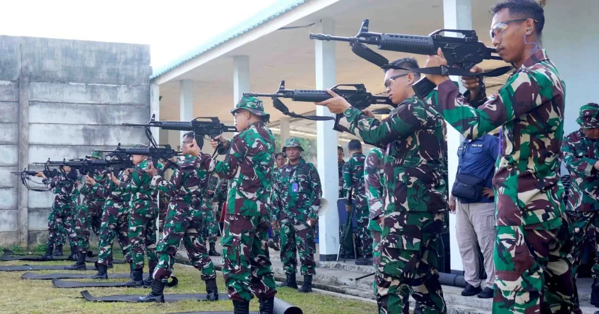 Asah Kemampuan Tempur, Lanud Sjamsudin Noor Gelar Latihan Menembak Berkala Triwulan II 2026