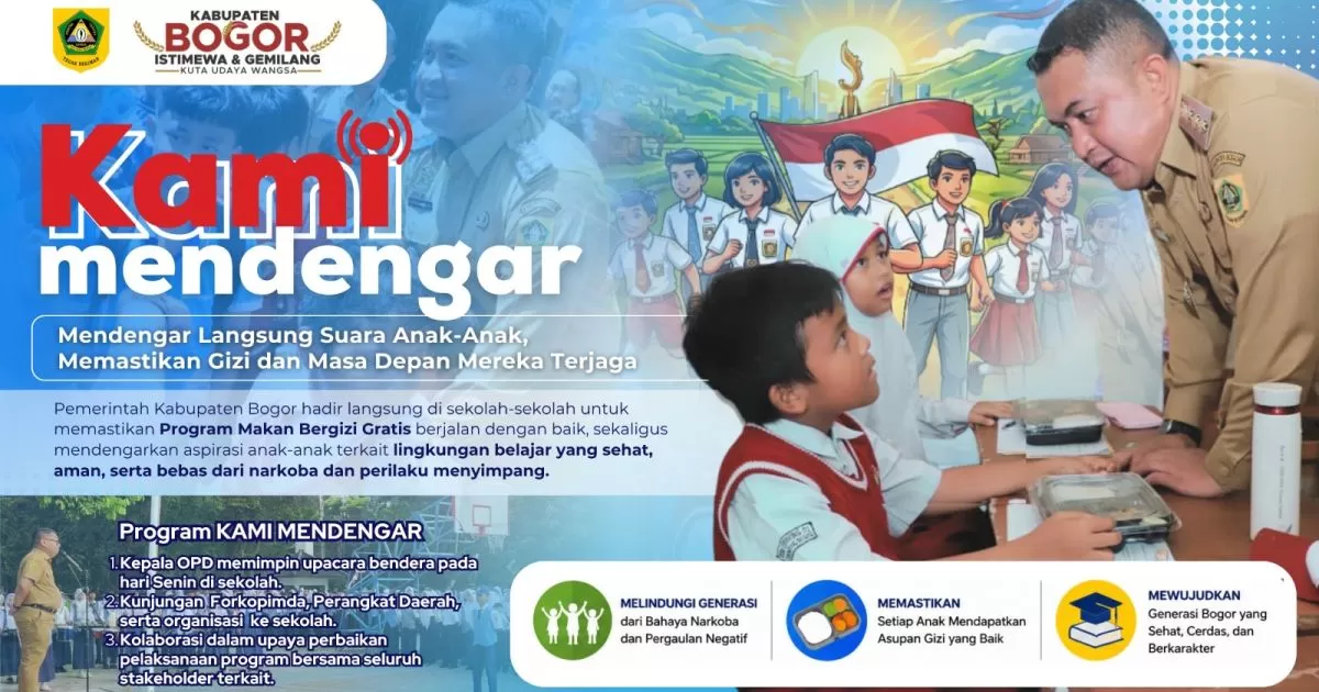 Bupati Bogor Luncurkan Program KAMI Mendengar, Perkuat Pendidikan dan Generasi Emas Indonesia