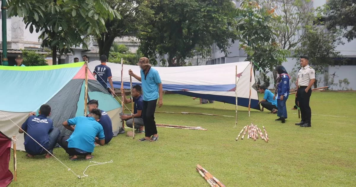 Lapas Cibinong Gandeng Pramuka Kabupaten Bogor, Perkuat Karakter dan Kemandirian Warga Binaan