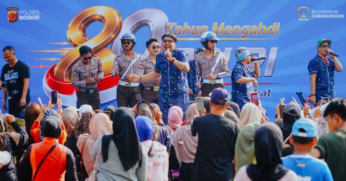 Ribuan Warga Padati Bhayangkara Fest Polres Bogor di Puncak Hari Bhayangkara ke-80