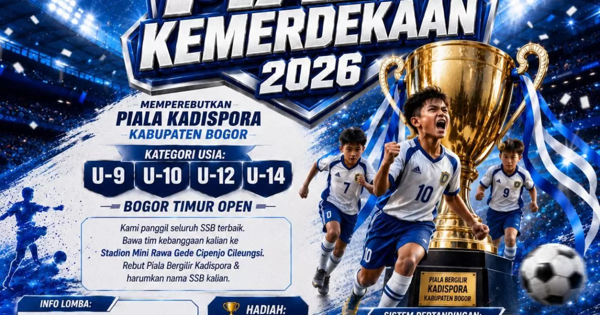 HUT RI ke-81, Karang Taruna Cileungsi Gelar Turnamen Sepak Bola Usia Dini