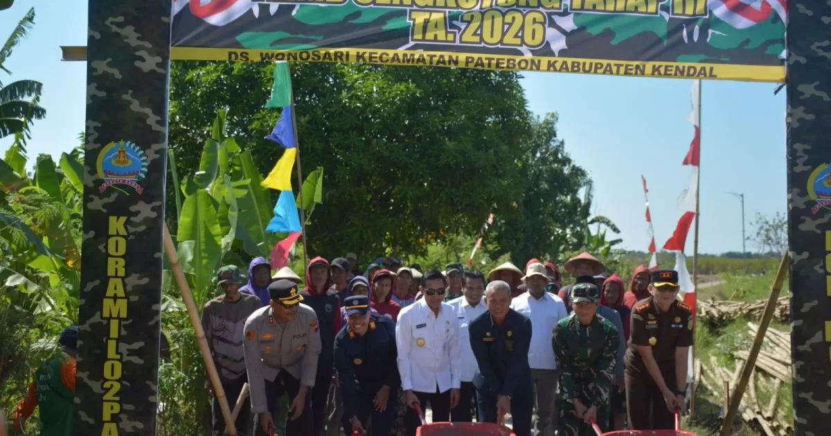 Kalapas Terbuka Kendal Hadiri Pembukaan TMMD Sengkuyung Tahap III