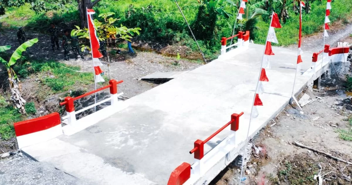Jembatan Beton Kampung Kaugapu Selesai Dibangun, Permudah Akses Warga Mimika Timur
