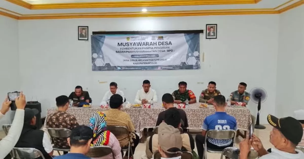 Desa Sanja Bentuk Panitia Pengisian Anggota BPD Masa Bakti 2027–2035