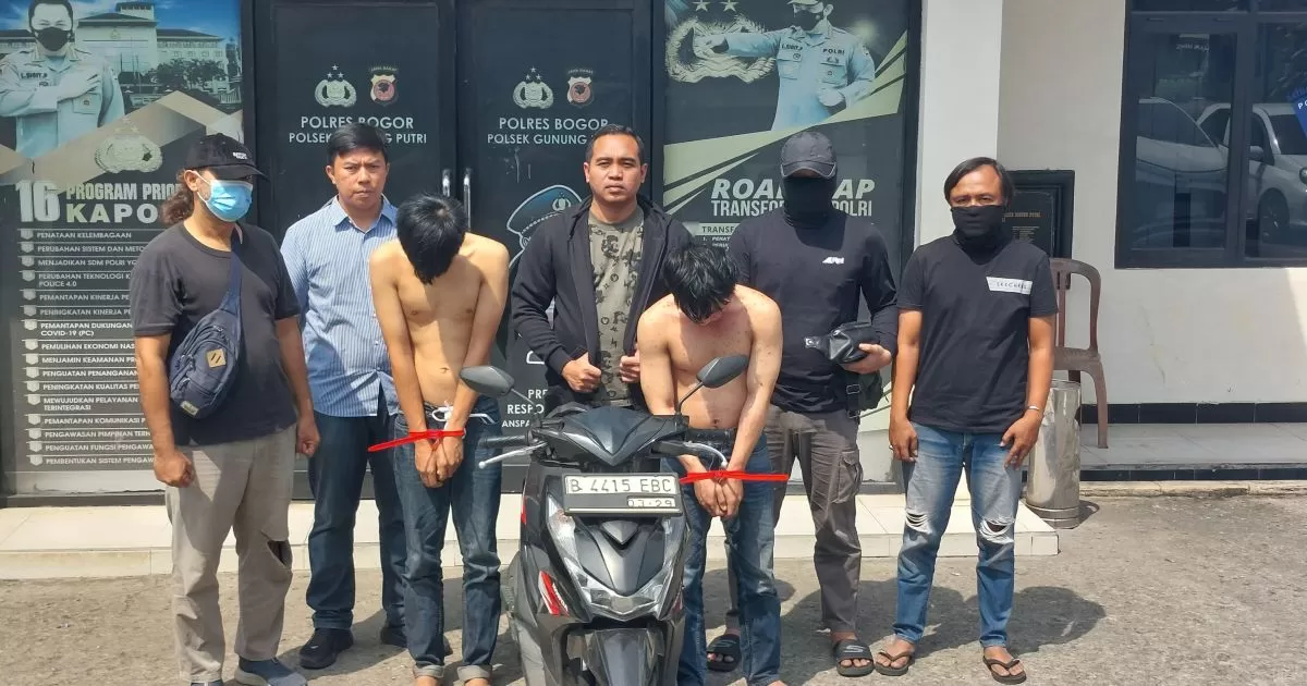 Residivis Curanmor Bersenjata Api Rakitan Dibekuk Polsek Gunung Putri, Penadah Ikut Diamankan