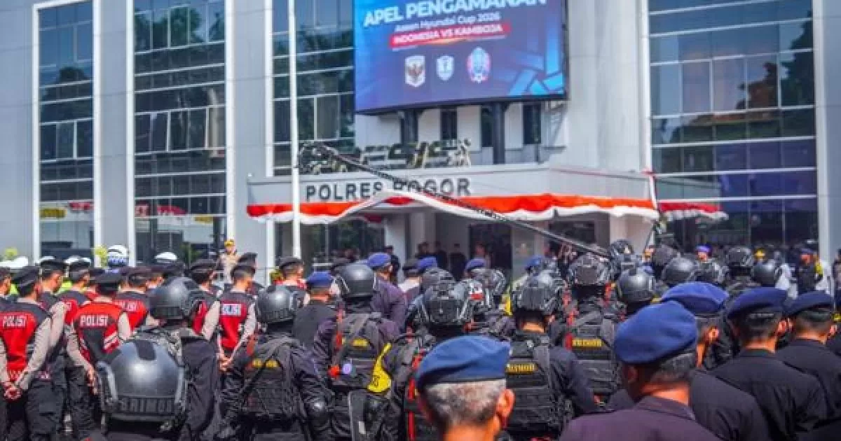 Polres Bogor Kerahkan 1.097 Personel, Laga Timnas Indonesia vs Kamboja di Pakansari Berlangsung Aman dan Kondusif